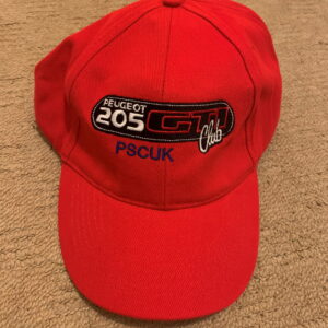 205 GTI club/PSCUK baseball cap "red"