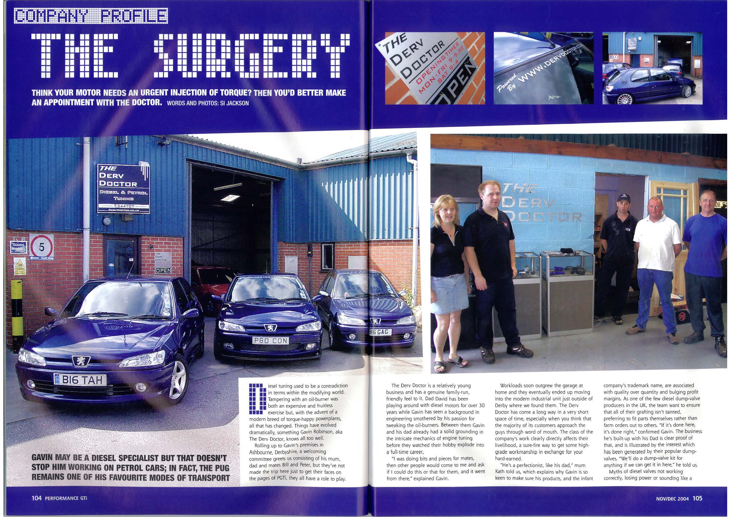 The Derv Doctor PGTI Nov 04