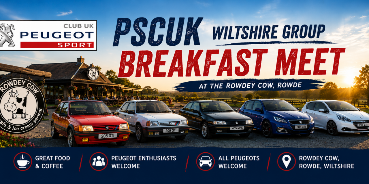 Wiltshire PSCUK: Breakfast Meet @ The Rowdey Cow – 14th June 2026